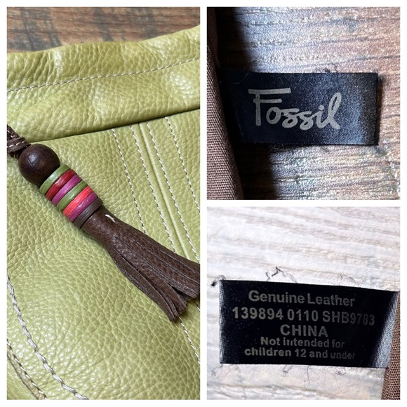 FOSSIL Leather Bucket Bag - Picture 6 of 9